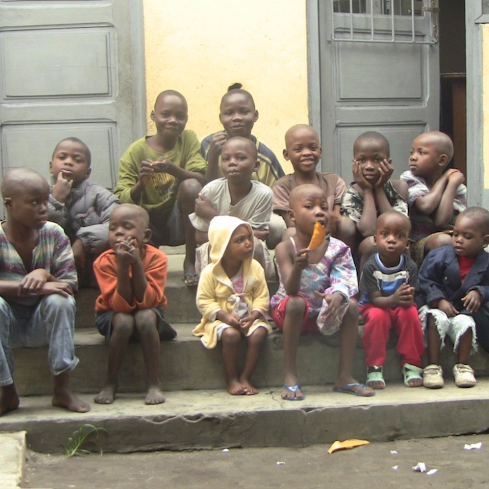 Quelques enfants du centre "mains et coeur du Christ" à Kinshasa